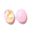Mocha Fluorescent Style Glass Rhinestone Cabochons GGLA-M005-01A-223MK-2