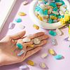 100Pcs 5 Colors Opaque Acrylic Beads OACR-TA0004-98-6