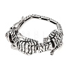 304 Stainless Steel Link Chain Bracelets for Women Men BJEW-P386-07AS-4