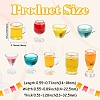 45Pcs 9 Styles Wine Transparent Resin Cabochons CRES-CJZ0009-02-2