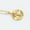 Brass Micro Pave Cubic Zirconia Necklaces FS-WG1D774-20-1