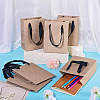10Pcs Paper Gift Tote Bags with Nylon Ribbon Handles ABAG-TA0002-31B-7
