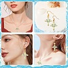 15Pcs 3 Colors Light Gold Plated Alloy Enamel Pendants ENAM-YW0008-60-6