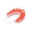 Glass Seed Beaded Pendants PALLOY-MZ01260-02-4