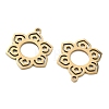 Hollow 201 Stainless Steel Pendants STAS-F337-10B-G-2