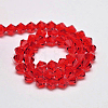 Imitate Austrian Crystal Bicone Glass Beads Strands GLAA-F029-6x6mm-14-2