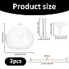 Transparent Glass Candle Holders with Candle Wick DIY-WH0308-997A-2