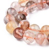 Natural Hematoid Quartz/Ferruginous Quartz Beads Strands G-F673-03-8mm-2