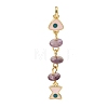Ocean Natural Amethyst Chip Pendants GG-CBA3401-02G-03-1