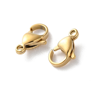 304 Stainless Steel Lobster Claw Clasps STAS-V007-01C-G-1