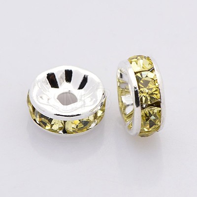 Brass Rhinestone Spacer Beads RB-A014-Z5mm-13S-NF-1