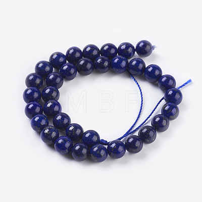 Natural Lapis Lazuli Beads Strands X-G-G087-6mm-1