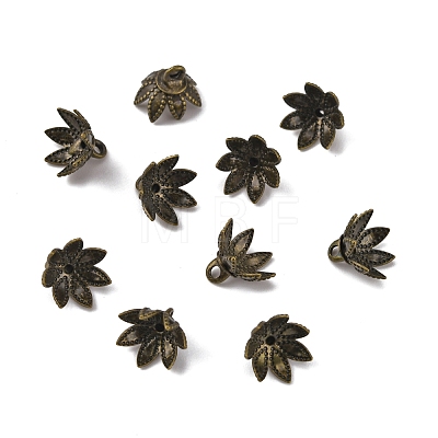 Brass Bead Cap Pendant Bails KK-WH0044-57AB-1