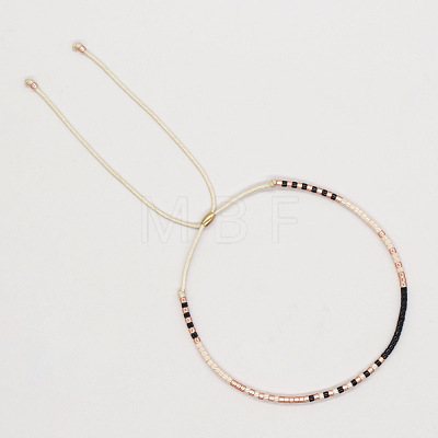 Adjustable Plastic Beaded Slider Bracelets YS6543-13-1