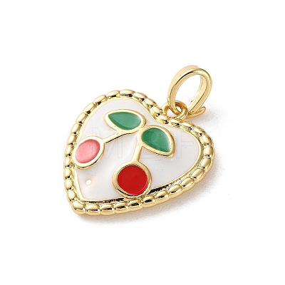 Brass Enamel Pendants LS-KK-P320-09D-G-1