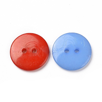 Acrylic Sewing Buttons X-BUTT-E084-B-M-1
