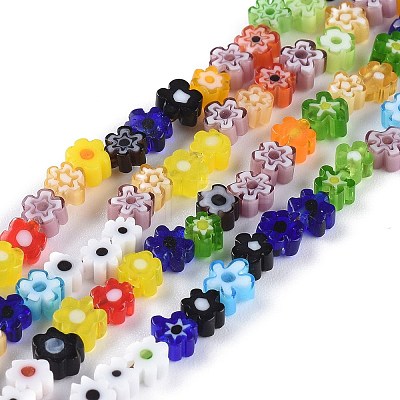Handmade Millefiori Glass Beads LAMP-CJ0001-17-1