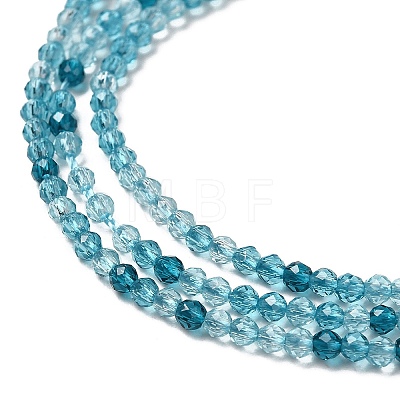 Transparent Glass Beads Strands GLAA-H027-01E-1
