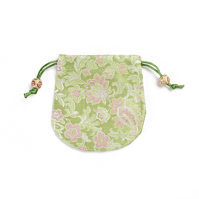 Chinese Brocade Sachet Coin Pouches ABAG-WH0023-17G-1