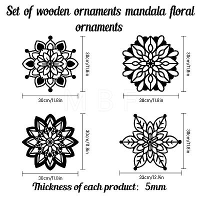 MDF Wood Wall Art Decorations HJEW-WH0049-025-1