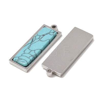 Dyed Synthetic Turquoise Pendants GG-CBA1E47-07P-1