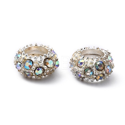 Alloy Rhinestone European Beads CPDL-H999-18-1