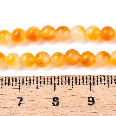 Dyed Natural White Jade Beads Strands G-T140-4mm-A11-1