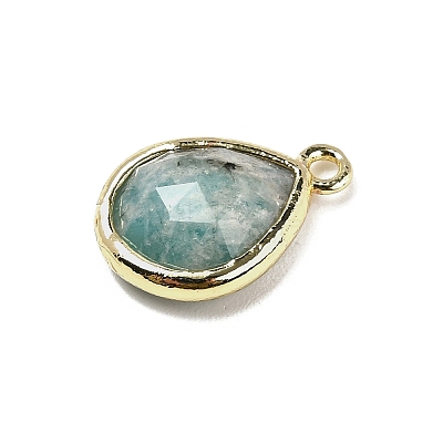 Natural Amazonite Faceted Pendants G-U019-05G-02-1