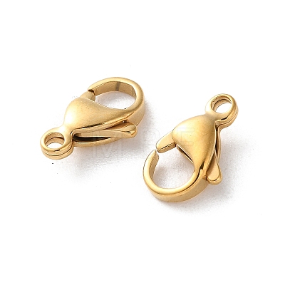 304 Stainless Steel Lobster Claw Clasps STAS-V007-01D-G-1