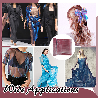 Polyester Mesh Fabric DIY-WH0899-732A-1