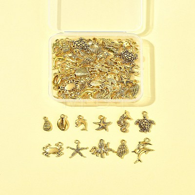 Tibetan Style Alloy Pendants FIND-FS0003-95AG-1