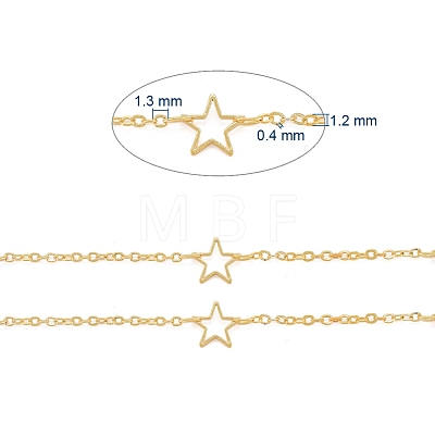 3.28 Feet Handmade Brass Link Chains X-CHC-F010-02-G-1