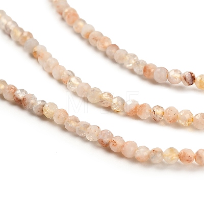 Heated Natural Citrine Beads Strands G-RM2025-05B-2mm-1