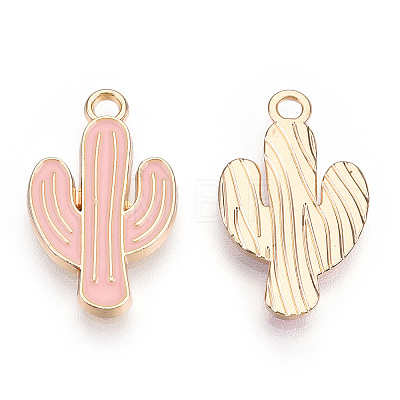 Light Gold Plated Alloy Pendants ENAM-T009-12B-1
