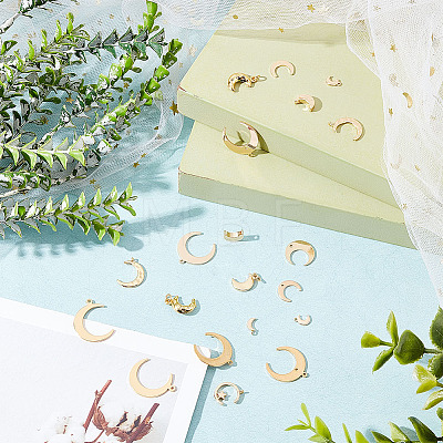 24Pcs 12 Style Brass Charms KK-AR0002-63-1