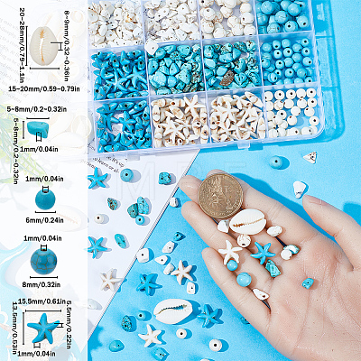 SUNNYCLUE DIY Beads Jewelry Making Finding Kit DIY-SC0023-35-1