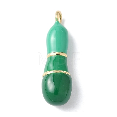 Brass Enamel Pendants KK-E093-03G-I-01-1