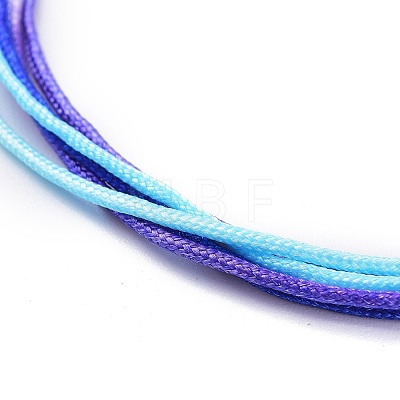 Segment Dyed Polyester Threads Multi-strand Bracelets BJEW-JB05672-01-1