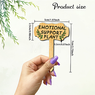 Wood Plant Labels WOOD-WH0500-005-1