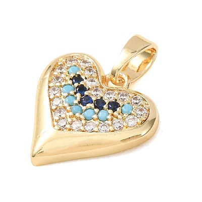 Brass Rhinestone Pendants RB-CBA2C2D-03G-1