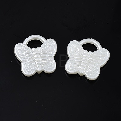 ABS Plastic Imitation Pearl Pendants KY-T023-012-1