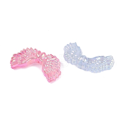 Luminous UV Plating Transparent Acrylic Beads OACR-N160-48-1