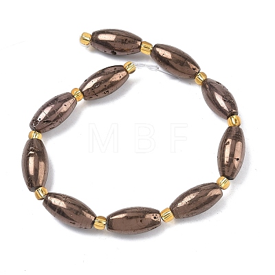 Electroplated Natural Druzy Geode Crystal Beads Strands G-G459-03A-1