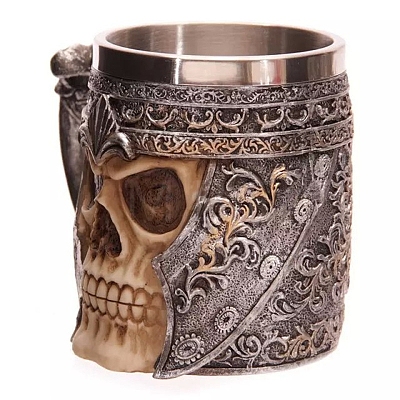 Halloween 304 Stainless Steel Skull Mug SKUL-PW0001-022-1