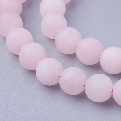 Natural Rose Quartz Bead Strands G-G735-59F-8mm-1