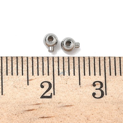 304 Stainless Steel Crimp Beads STAS-G361-02P-1