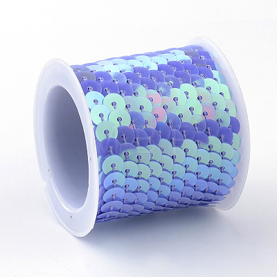 Eco-Friendly Plastic Paillette Beads PVC-Q092-6mm-P24-1