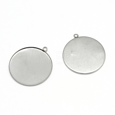 Tarnish Resistant 304 Stainless Steel Pendant Cabochon Settings LS-STAS-T008-130-1