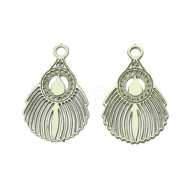 Spray Painted 430 Stainless Steel Pendants STAS-N121-08D-1