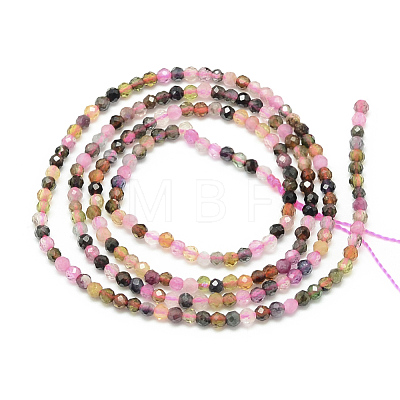 Natural Tourmaline Beads Strands G-S152-02-3mm-1